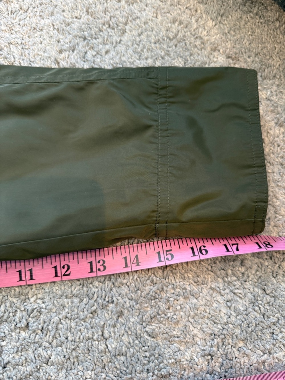 Michael Kors | Olive Green Hooded Anorak Jacket with Adjustable Waist - Picture 10 of 16